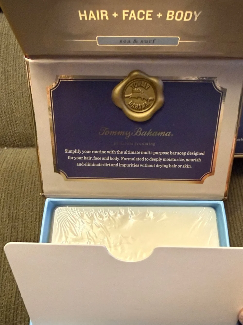 Tommy Bahama Sea & Surf Multi-Purpose Bar Soap. This is for ONE BOX or 2 for $18